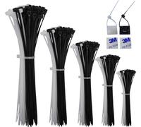 Quadrios 23CA242 23CA242 Serre-câble 300 mm 3.6 mm noir, blanc stabilisé aux UV 1020 pc(s)