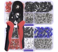 Quadrios 23T035 Assortiment d'embouts simples 0.5 mm², 1 mm², 1.5 mm², 2.5 mm² partiellement isolé 1 set