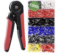 Quadrios 24C531 Assortiment dembouts simples 0.5 mm², 0.75 mm², 1 mm², 1.5 mm², 2.5 mm², 4 mm², 6 mm², 10 mm² partiellement isolé 1200 pc(s)