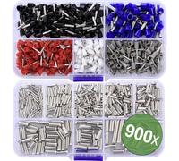 Quadrios 24C532 Assortiment dembouts simples 0.5 mm², 0.75 mm², 1 mm², 1.5 mm², 2.5 mm², 4.0 mm², 6.0 mm² 900 pc(s)