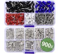 Quadrios 24C532 Assortiment d'embouts simples 0.5 mm², 0.75 mm², 1 mm², 1.5 mm², 2.5 mm², 4.0 mm², 6.0 mm² 900 pc(s)
