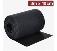 Quadrios 24CA312 Bande auto-agrippante pour grouper partie velours et partie agrippante (L x l) 3 m x 10 cm noir 3 m