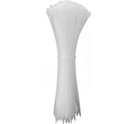 Quadrios 24CA345 24CA345 Serre-câble 500 mm 5.1 mm blanc stabilisé aux UV 100 pc(s)