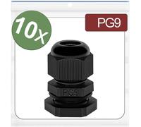 Quadrios 24CA379 Presse-étoupe PG9 Polyamide noir 10 pc(s)