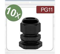 Quadrios 24CA380 Presse-étoupe PG11 Polyamide noir 10 pc(s)