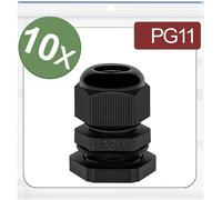 Quadrios 24CA380 Presse-étoupe PG11 Polyamide noir 10 pc(s)