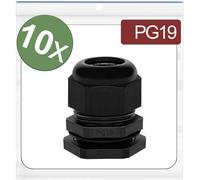 Quadrios 24CA383 Presse-étoupe Polyamide noir 10 pc(s)