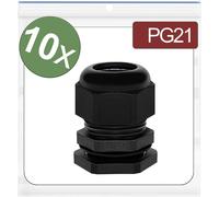 Quadrios 24CA384 Presse-étoupe PG21 Polyamide noir 10 pc(s)