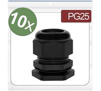 Quadrios 24CA385 Presse-étoupe PG25 Polyamide noir 10 pc(s)