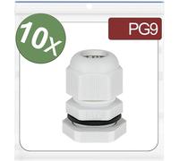 Quadrios 24CA392 Presse-étoupe PG9 Polyamide gris 10 pc(s)