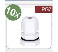 Quadrios 24CA404 Presse-étoupe PG7 Polyamide blanc 10 pc(s)