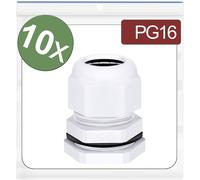 Quadrios 24CA408 Presse-étoupe PG16 Polyamide blanc 10 pc(s)