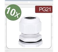 Quadrios 24CA410 Presse-étoupe PG21 Polyamide blanc 10 pc(s)