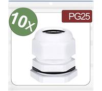 Quadrios 24CA411 Presse-étoupe PG25 Polyamide blanc 10 pc(s)