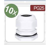 Quadrios 24CA411 Presse-étoupe PG25 Polyamide blanc 10 pc(s)