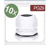 Quadrios 24CA412 Presse-étoupe PG29 Polyamide blanc 10 pc(s)