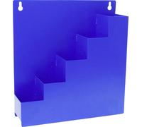 Quadrios 24CA455 Support mural pour boîtier de rangement pour serre-câbles bleu 5 compartiments (L x l x H) 30 x 8 x 32 cm