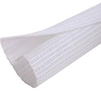 Quadrios 24CA460 24CA460 Gaine tressée blanc polyester 9 à 10 mm Marchandise vendue au mètre
