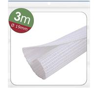Quadrios 24CA472 24CA472 Gaine tressée blanc polyester 19 à 20 mm 3 m