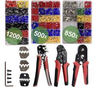 Quadrios 24T065 24T065 Set doutils de sertissage pour embouts de câble, pour cosses Faston, pour connecteur plat, pour connecterus solaires 0.25 à 6 mm²
