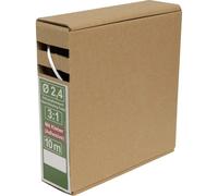 Quadrios 25CA485 Gaine thermorétractable avec colle blanc 2.4 mm 0.8 mm Taux de retreint:3:1 10 m