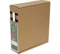 Quadrios 25CA489 Gaine thermorétractable avec colle blanc Taux de retreint:3:1 5 m