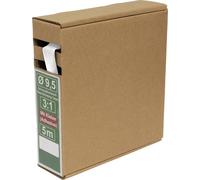 Quadrios 25CA490 Gaine thermorétractable avec colle blanc Taux de retreint:3:1 5 m