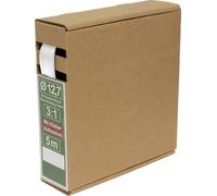 Quadrios 25CA491 Gaine thermorétractable avec colle blanc 12.7 mm 4.2 mm Taux de retreint:3:1 5 m