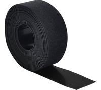 Quadrios 25CA511 Bande auto-agrippante pour grouper partie velours et partie agrippante noir Marchandise vendue au mètre