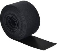 Quadrios 25CA512 Bande auto-agrippante pour grouper partie velours et partie agrippante noir Marchandise vendue au mètre