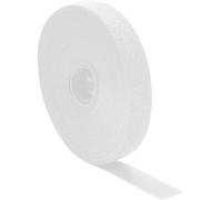 Quadrios 25CA516 Bande auto-agrippante pour grouper partie velours et partie agrippante blanc Marchandise vendue au mètre