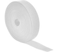 Quadrios 25CA517 Bande auto-agrippante pour grouper partie velours et partie agrippante blanc Marchandise vendue au mètre