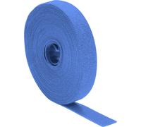 Quadrios 25CA525 Bande auto-agrippante pour grouper partie velours et partie agrippante bleu Marchandise vendue au mètre