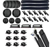 Quadrios 25CA578 Boîte d'assortiment de supports de câble 25CA578 noir 34 parties