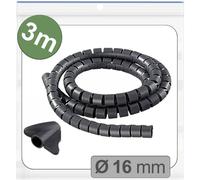 Quadrios 25CA737 25CA737 Gaine pour câbles 16 mm (max) noir 3 m