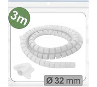 Quadrios 25CA747 25CA747 Gaine pour câbles 32 mm (max) blanc 3 m