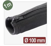 Quadrios 25CA766 25CA766 Gaine tressée noir polyester 1 m 100 mm (max) 1 m