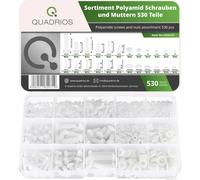 Quadrios 25SA101 25SA101 Assortiment de vis en plastique 530 parties