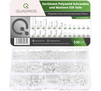 Quadrios 25SA101 25SA101 Assortiment de vis en plastique 530 parties