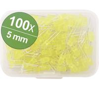 Quadrios Assortiment de LEDs jaune 5 mm 30 mA 2.0 V