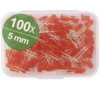 Quadrios Assortiment de LEDs rouge rond 5 mm 800 mcd 25 ° 20 mA 2.0 V Box