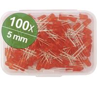 Quadrios Assortiment de LEDs rouge 5 mm 20 mA 2.0 V