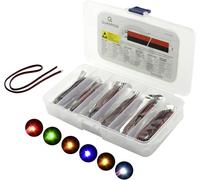 Quadrios Assortiment de LEDs rouge, vert, jaune, bleu, blanc, ambre 20 mA 3.0 V