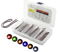 Quadrios Assortiment de LEDs rouge, vert, jaune, bleu, blanc, ambre 20 mA 3.0 V