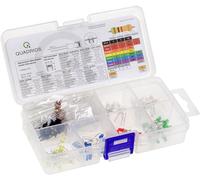 Quadrios Assortiment de LEDs rouge, vert, jaune, bleu, blanc froid, blanc chaud 3 mm 20 mA 2 V, 3 V