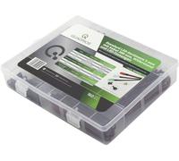 Quadrios Assortiment de LEDs rouge, vert, jaune, bleu, blanc froid, blanc chaud rond 5 mm 20 mA 3.0 V