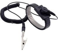 Quadrios Bracelet antistatique (ESD) noir Pression mâle 10 mm