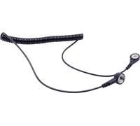 Quadrios Câble de mise à la terre antistatique (ESD) 1.80 m Pression mâle 10 mm, Bouton-pression 4 m