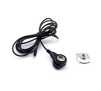 Quadrios Câble de terre ESD de 1,80 m, pince à bouton-pression de 10 mm, connecteur à cosse à anneau