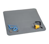 QUADRIOS GmbH Kit complet de protection ESD Basic Plus pour poste de travail professionnel antistatique 55 x 55 cm, bande de poignet, câble spiralé, câble de terre, prise de terre norme EN 61340-5-1,